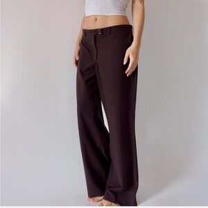 Women's Brown Wide-Leg Pants